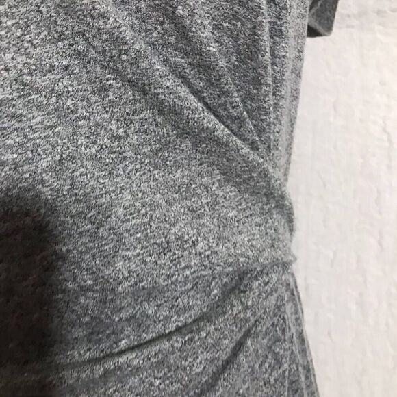 GAP Gray Short Sleeve Dress Gathered Dress Waist Size M - Picture 7 of 11